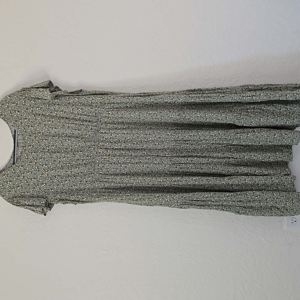 Green Floral Cottage Core Dress Size 3x